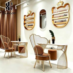 Modern L-shaped Manicure Table Aluminum <b>Nail</b> <b>Desk</b> Professional Custom Salon Spa Furniture Sincoo MT-F0044 - Product Image 1