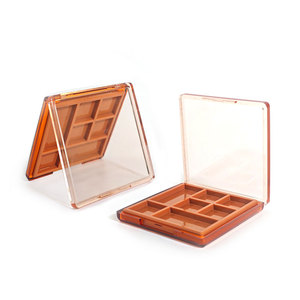 Yueshunxing bán buôn tùy chỉnh vuông Eye Shadow box với gương 7 màu rỗng Eyeshadow container Eye Shadow Palette - Product Image 2