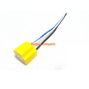 H4 9003 HB2 ซ็อกเก็ตหลอดไฟหญิงเซรามิคทนความร้อนไฟหน้ารถยนต์สายไฟ 150 มม. 12 V - Product Image 2