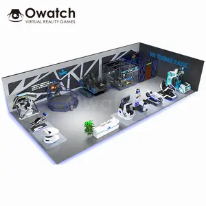 Peralatan Hiburan Taman Hiburan VR 9D Dewasa Pusat Permainan Virtual Reality Yang Dioperasikan Koin Arcade