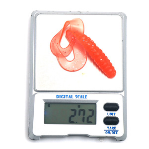 Señuelo Softworm de 7.5cm con doble cola de silicona, cebo artificial para pesca de lubina en agua dulce - Product Image 2