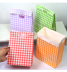 Wins bay màu mô hình tại chỗ in thiết kế sinh nhật Nguồn cung cấp bên lễ hội Cookie Kẹo Gói quà màu hồng sọc túi giấy - Product Image 4