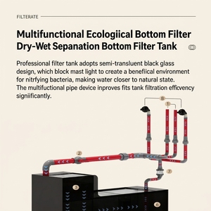 <span class=keywords><strong>Acuario</strong></span> Industrial Modular Apilable con Marco de Acero Resistente y Vidrio sin Borde para Exhibición Comercial de Agua Dulce y Marina - Product Image 3
