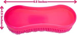 Kit de Cepillado para Caballos Intrepid International Magic Horse con Cepillos Personalizados de 45g en Rosa Oscuro - Product Image 3