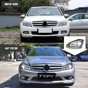 Feux de voiture TYPY pour W204 2007-2011, phare avant à LED complet, projecteur, feux de jour, clignotants pour W204, phares LED neufs 6000k Col - Product Image 4