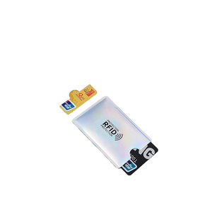 Portefeuille en métal aluminium <span class=keywords><strong>anti</strong></span>-RFID <span class=keywords><strong>anti</strong></span>-<span class=keywords><strong>NFC</strong></span> avec porte-cartes bancaires, étui pour <span class=keywords><strong>carte</strong></span> d'identité, protection contre les lecteurs RFID/<span class=keywords><strong>NFC</strong></span>, bloqueur/couvercle/boîte - Product Image 1