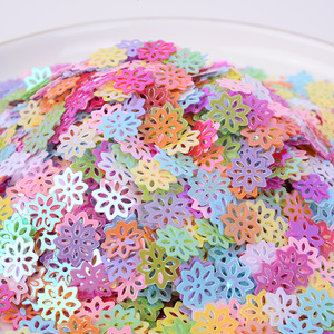 9mm 500g Open-hole Flower-shaped Glitter PVC <strong>Sequins</strong> Slime DIY Fillers Nail <strong>Art</strong> Accessory 6-20mm - Product Image 1