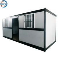 Maison mobile préfabriquée pliable WinFair au Panama, mini-maison de luxe en conteneur pliable en Australie et en Chine
