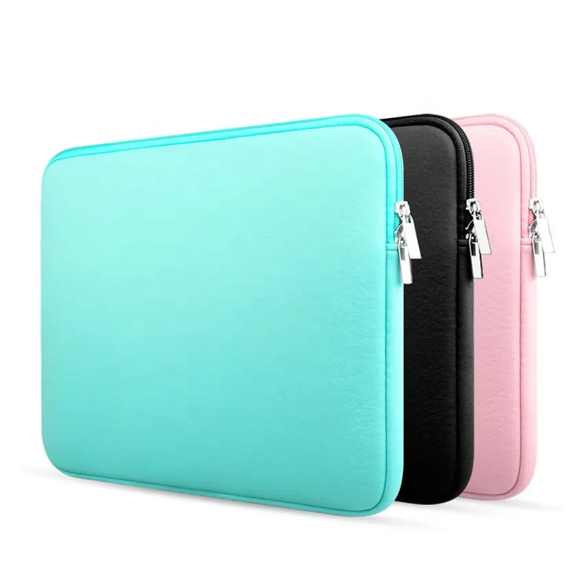 High quality neoprene laptop sleeve for Macbook air 14inch promotion neoprene zipper pouch bag