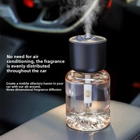 Diffuseur d'arômes de voiture haut de gamme, qualité supérieure, luxe léger, parfum longue durée et purification de l'air, 120 ml, ultrasonique