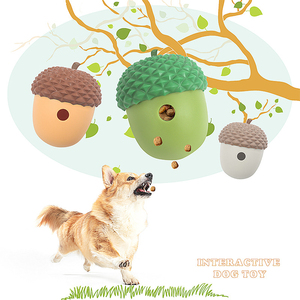 Juguete interactivo para mascotas para perros y gatos, juguete masticable de silicona ecológico, diseño de tuerca, limpiador de dientes transparente, juguete de comida faltante para perros - Product Image 5