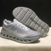 Chaussures de course décontractées unisexes rétro en maille respirante à lacets, style marche, rehaussantes