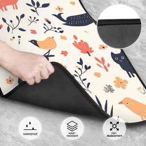 Tapis de sol auto sur mesure en polyester et PVC, à poils coupés, pour voitures, couleur unie, forme rectangulaire - Product Image 6