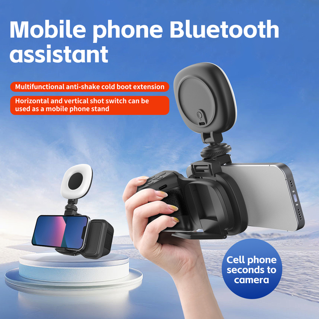 Mobile Phone Photography Assistant Handheld Camera for BT Remote Control Selfie Tool Wireless Fast Charging Foldable