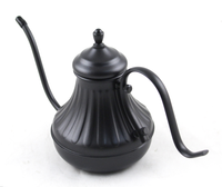 Design moderne Verser sur le café expresso Pot d'égouttement Noir col de cygne Thé Bouilloire à café en acier inoxydable Bouilloire à café arabe