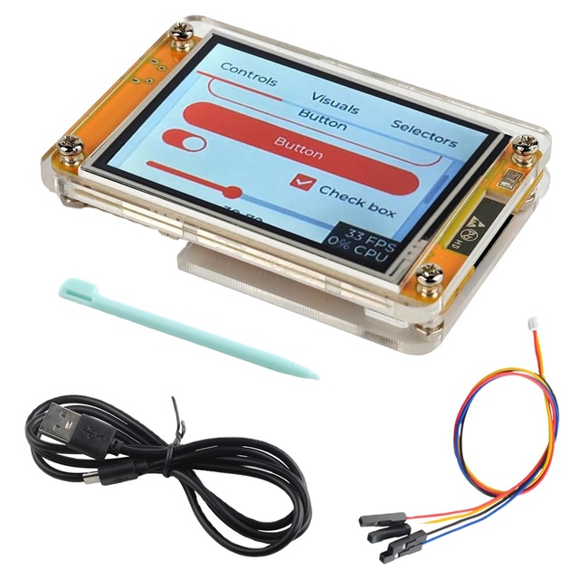 ESP32-2432S028R 2.8inch ESP32 Module TFT LCD Display with Acrylic Case Dual-core WIFI+BT 240X320 ILI9341 Resistive Touchscreen