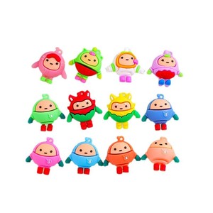 Llavero de juguete de caja sorpresa Egg Party, colgante <span class=keywords><strong>3D</strong></span> de PVC DIY, figura, amuleto, regalo promocional - Product Image 1