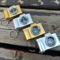Fashion Plastic Camera LED Keychain Car Bag Key Ring with Camera Pendant Toy Activity Gift