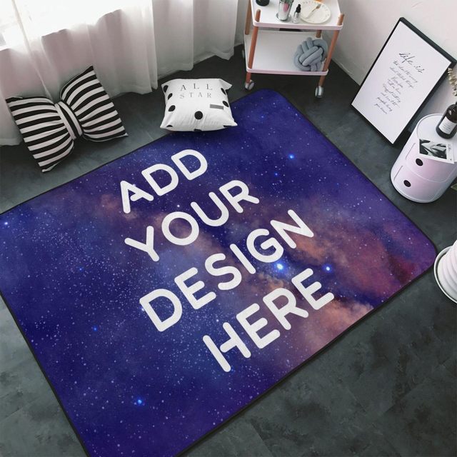 Custom Rug With Logo for Bedroom Men Door Carpet Runner Area Print Personalized Mats Outdoor Entryway Commercial Home Decoration
