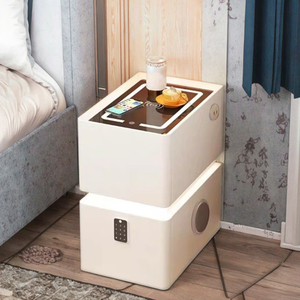 Ultra <strong>Narrow</strong> <strong>Bedside</strong> <strong>Table</strong> with Exquisite Lock New Smart Wooden Master Bedroom <strong>Bedside</strong> <strong>Table</strong> - Product Image 4