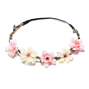 Women's Skywin Boho Collection Cloth Hair Wreaths <b>Flower</b> <b>Crowns</b> Tiaras Brides Bridesmaids <b>Flower</b> Girls Weddings Valentine's Day - Product Image 5