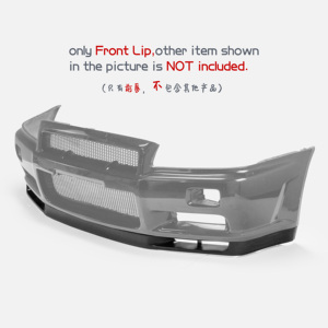 สปอยเลอร์กันชนหน้า PP น้ำหนักเบาแบบ OEM สำหรับ Nissan BNR34 Skyline GTR ชิ้นส่วนตกแต่งภายนอกแบบ OEM‑Style สำหรับเปลี่ยนแทนสปอยเลอร์ล่าง - Product Image 2