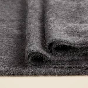 高品質のスモーキーグレースーパーソフト無地ブラッシュドロングレディース100% カシミアスカーフ - Product Image 2