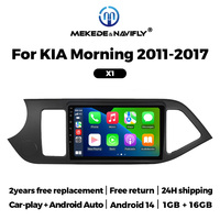 Navifly Android écran tactile intégré Car-play Auto Android Car Stereo X1 X2 pour KIA Morning Support BT DSP GPS WIFI
