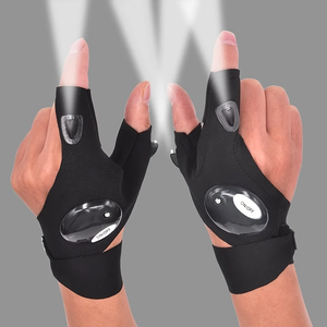 Guanto Senza Dita con Torcia LED Impermeabile, Strumento Multifunzione per Pesca, Campeggio, Escursionismo, Sopravvivenza e Soccorso - Product Image 1