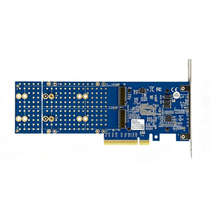 PLX88024 PCIe 4.0 x8 ถึง 4 พอร์ต M.2 NVMe SSD การ์ดขยายอะแดปเตอร์, ไม่ต้องใช้การแยกสัญญาณ, รองรับ 2280/22110 - Product Image 4