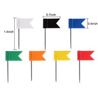 Haute visibilité 8 couleurs liège bureau drapeau broche usine directe punaises sol fixe pouce tack facultatif carte marqueur