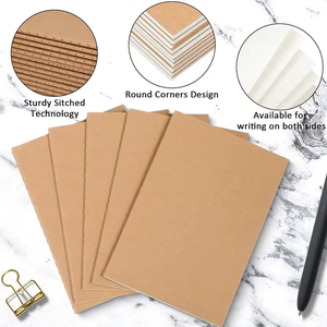 Carnet Kraft Personnalisé avec Logo, Petit Cahier d'Exercices pour Enfants, Mini 44 Feuilles 80gsm, Reliure Cousue, Composition Scolaire pour Étudiants, Vente en Gros - Product Image 5