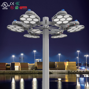 Luces LED de Mástil Alto de 600W con Cubierta de Vidrio y PC, Cuerpo de Aleación de Aluminio, Certificación CE y UL, para Plazas, Parques Temáticos, Canchas de Baloncesto y Carreteras - Product Image 2