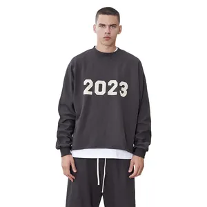 2023 New heavyweight 350gsm cotton jersey men's hoodies & sweatshirts oversized boxy fit custom hoodies