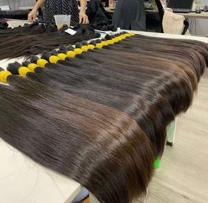 Vente en gros d'extensions de cheveux humains vierges non transformés faisceaux bouclés bruts double machine naturelle alignée sur cuticule double vendeur en gros - Product Image 6