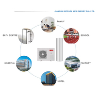 Pompe à chaleur air-eau IMPOSOL A+++ R32 à faible bruit, WIFI, chauffage et refroidissement DHW, pour maison et commerce, avec technologie DC Inverter