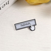 Broche Pixel Rétro Ordinateur Mode Meme Internet Amusant en Alliage Unisexe