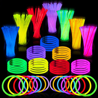 Bâtons lumineux jetables, nouveauté, bracelets lumineux pour anniversaires et activités patriotiques, lot de bâtons lumineux