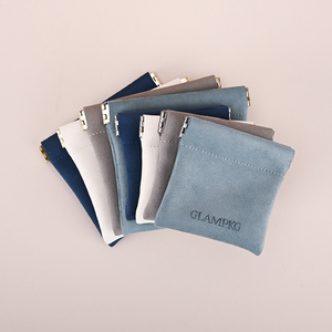 GLAMPKG Suede Cosmetic <b>Lipstick</b> Automatic Closed Bag Makeup Packing Jewelry Pouches - Product Image 2