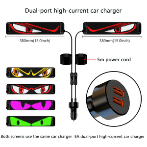 Smartphone <strong>APP</strong> &amp; Remote <strong>Control</strong> <strong>LED</strong> Flexible Screen <strong>LED</strong> <strong>Matrix</strong> <strong>Pixel</strong> <strong>Panel</strong> 5V USB Car Rear Window <strong>LED</strong> Screen - Product Image 3