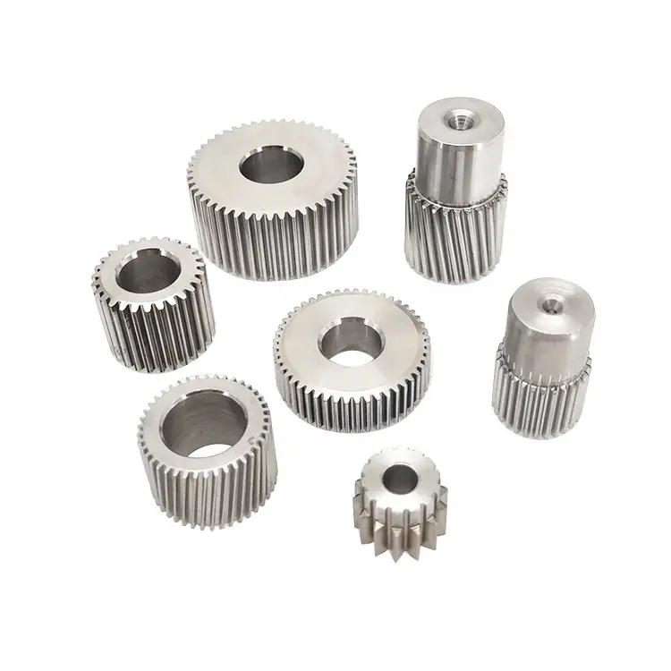 Precision Custom Machining Carbon Steel Stainless Steel Brass Pinion Worm Gears Helical Gears Spur Gears