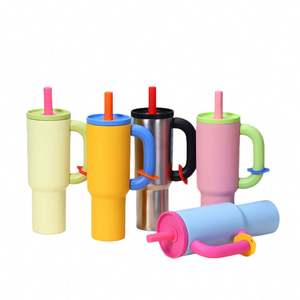 2025 New Custom Logo 40 Oz <b>Cup</b> 40Oz Stainless Steel Outdoor Tumbler 40Oz Flip <b>Straw</b> Tumbler <b>With</b> Handle - Product Image 1