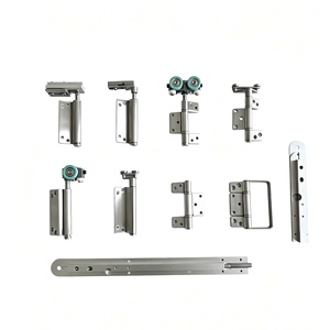Rail <span class=keywords><strong>de</strong></span> guidage inférieur en aluminium sur mesure pour <span class=keywords><strong>porte</strong></span> <span class=keywords><strong>coulissante</strong></span> pliante avec nervures antidérapantes, argent/noir - Product Image 6