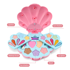 Nouveautés Jouets Coffret à poudre à 2 niveaux Ensemble <span class=keywords><strong>de</strong></span> cosmétiques pour enfants Juguetes Para <span class=keywords><strong>Nina</strong></span> Ensemble <span class=keywords><strong>de</strong></span> maquillage en plastique <span class=keywords><strong>de</strong></span> sécurité Jouets pour adolescentes - Product Image 4