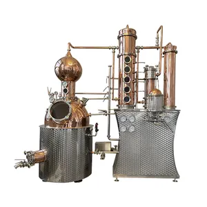 Distillatore di vetro di rame in acciaio inossidabile colonna di distillazione altra macchina per bevande vino distilleria distilleria