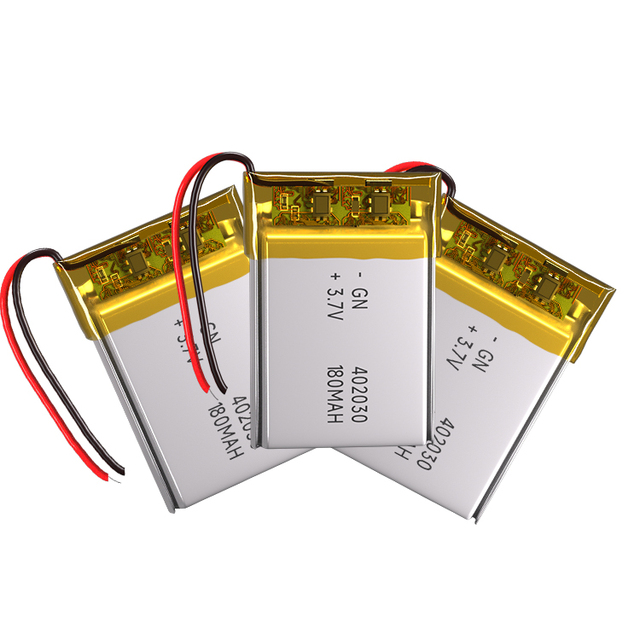 Wholesale 402030 Rechargeable Lipo Battery 3.7v Li-polymer Battery 180mah 402030 Lithium Polymer Battery