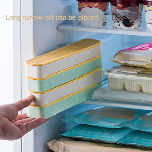 Haute qualité bébé nourriture légumes fruits purées <span class=keywords><strong>lait</strong></span> <span class=keywords><strong>maternel</strong></span> Portable carré 6 grilles <span class=keywords><strong>bac</strong></span> à glace avec couvercle en plastique - Product Image 6