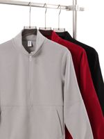 Fabricants de vêtements personnalisés automne et hiver 360g couleur unie col montant veste à glissière Simple Cardigan à manches longues à capuche