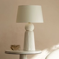 Lampe de table en macramé tressé artisanal de luxe moderne pour l'intérieur nordique