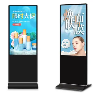 THLEE 4K mesin iklan vertikal Android, mesin periklanan definisi tinggi all-in-one 43-inch 55-inch layar sentuh LCD penuh